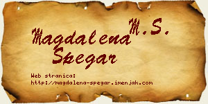 Magdalena Špegar vizit kartica